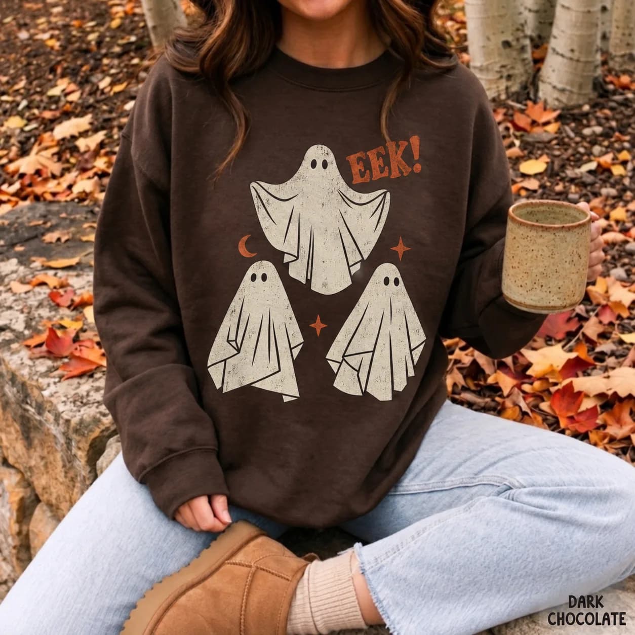 Halloween Ghost Sweatshirt, Retro Vintage Halloween Sweatshirt, Haunted House Shirt, Spooky Season Crewneck, Spooky Vibes, Cute Ghost Shirt