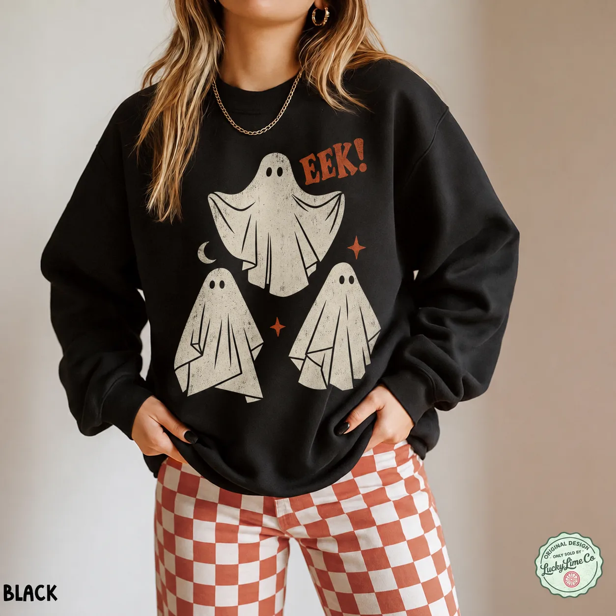 Halloween Ghost Sweatshirt, Retro Vintage Halloween Sweatshirt, Haunted House Shirt, Spooky Season Crewneck, Spooky Vibes, Cute Ghost Shirt