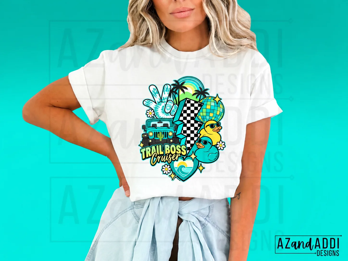 Teal off-roading vehicle png, sunset chaser png, rubber duck png, atv png, heavy duty 4x4 vehicle png, mud riding png