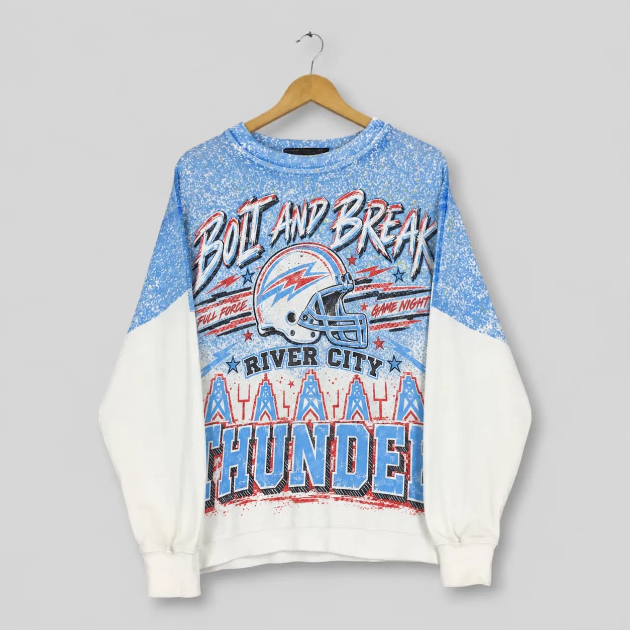 RARE Vintage Houston Oilers NFL Sweatshirt Small Houston Oilers AOP Logo Sweater Tennessee Oilers American Football Pullover Titans Jumper S