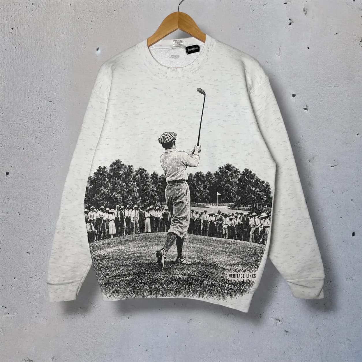 Vintage Neiman Marcus Golf AOP Crewneck Sweater