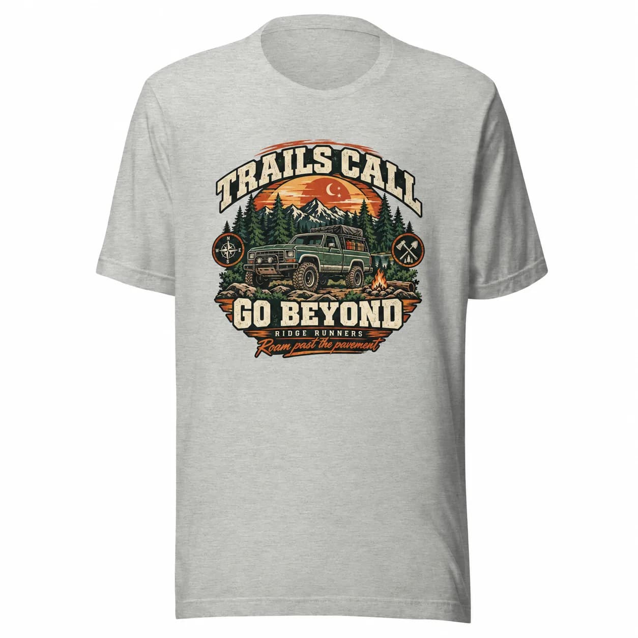 Off Road Shirt, Overlanding Adventure Tee, Camping Graphic Shirt, 4x4 Gift for Men, Outdoor Lifestyle Tee, Built For More Graphic T-Shirt
