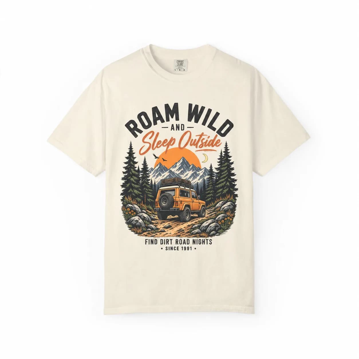 Adventure Is Out There Jeep Mountain T-Shirt | Vintage Off-Road Camping Tee
