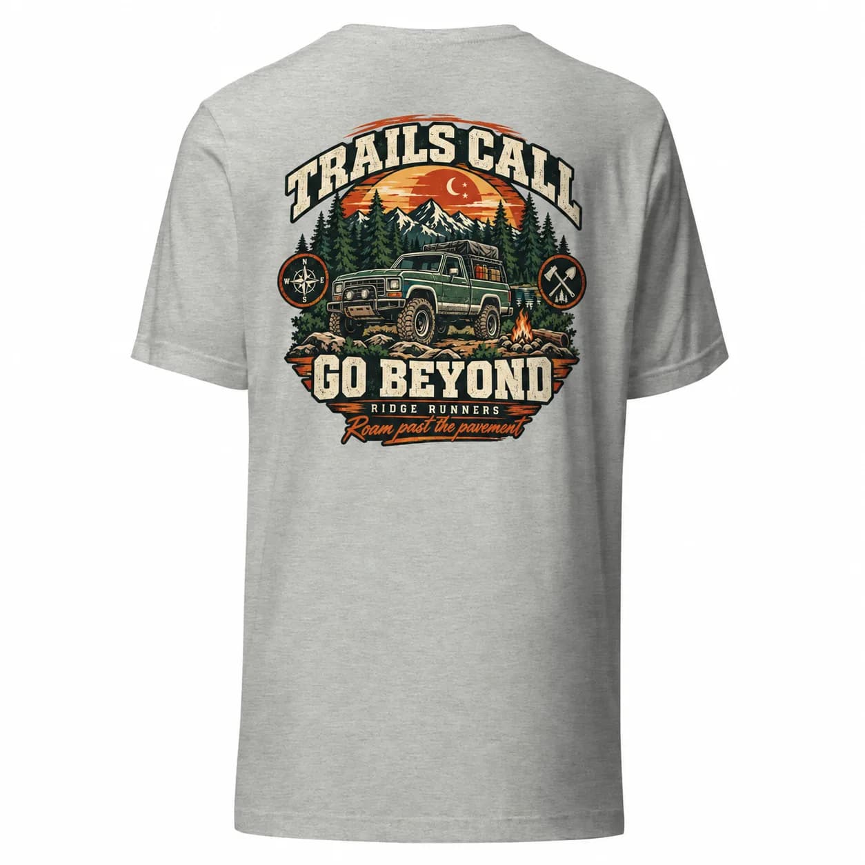 Off Road Shirt, Overlanding Adventure Tee, Camping Graphic Shirt, 4x4 Gift for Men, Outdoor Lifestyle Tee, Built For More Graphic T-Shirt