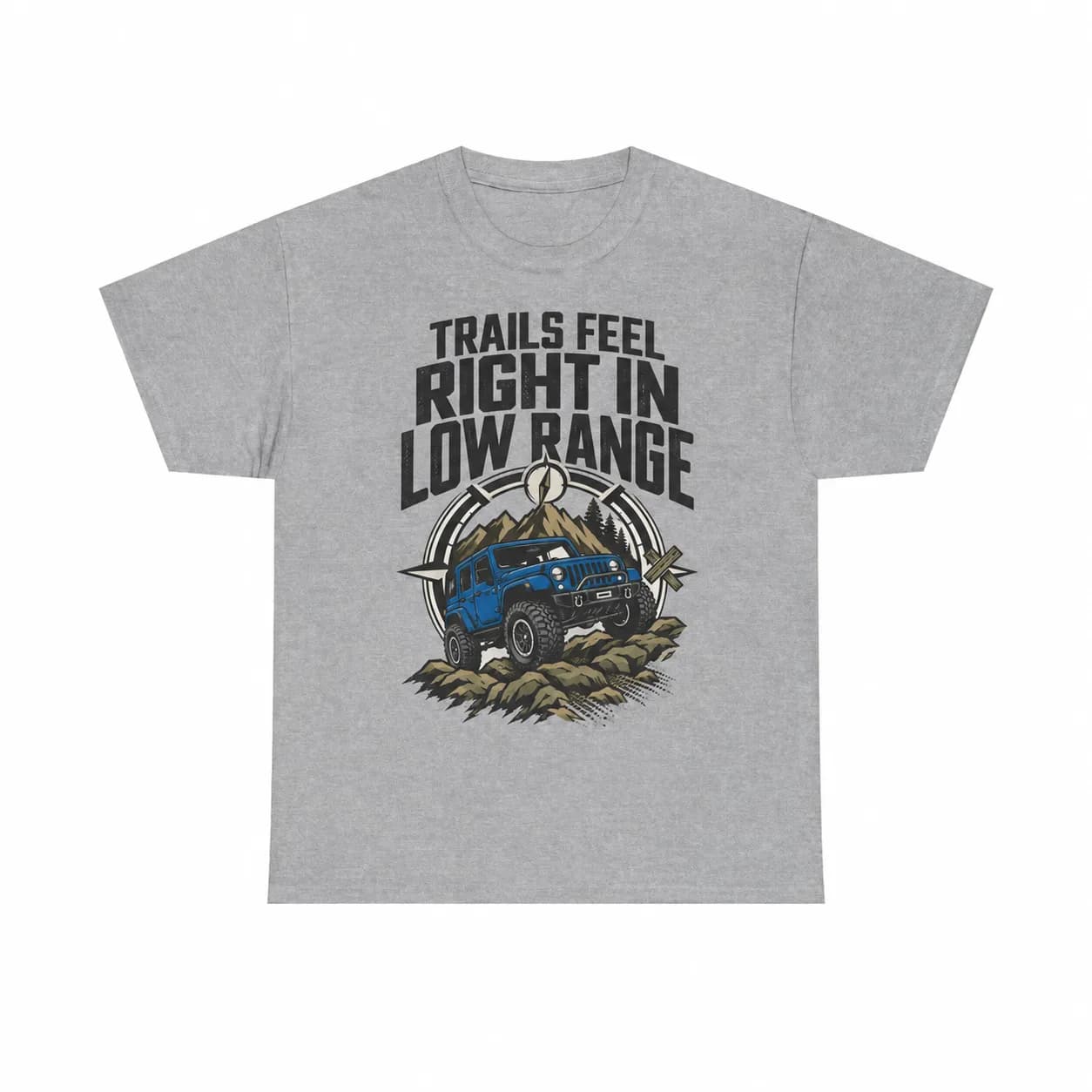 Life's Better in 4-Low T-Shirt | Off-Road Truck Mountain Graphic