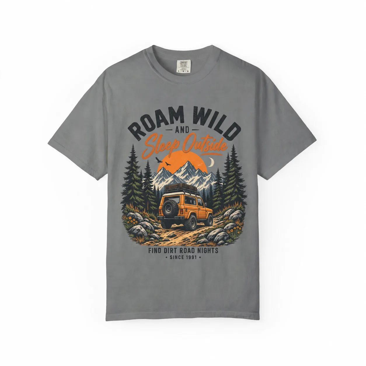Adventure Is Out There Jeep Mountain T-Shirt | Vintage Off-Road Camping Tee