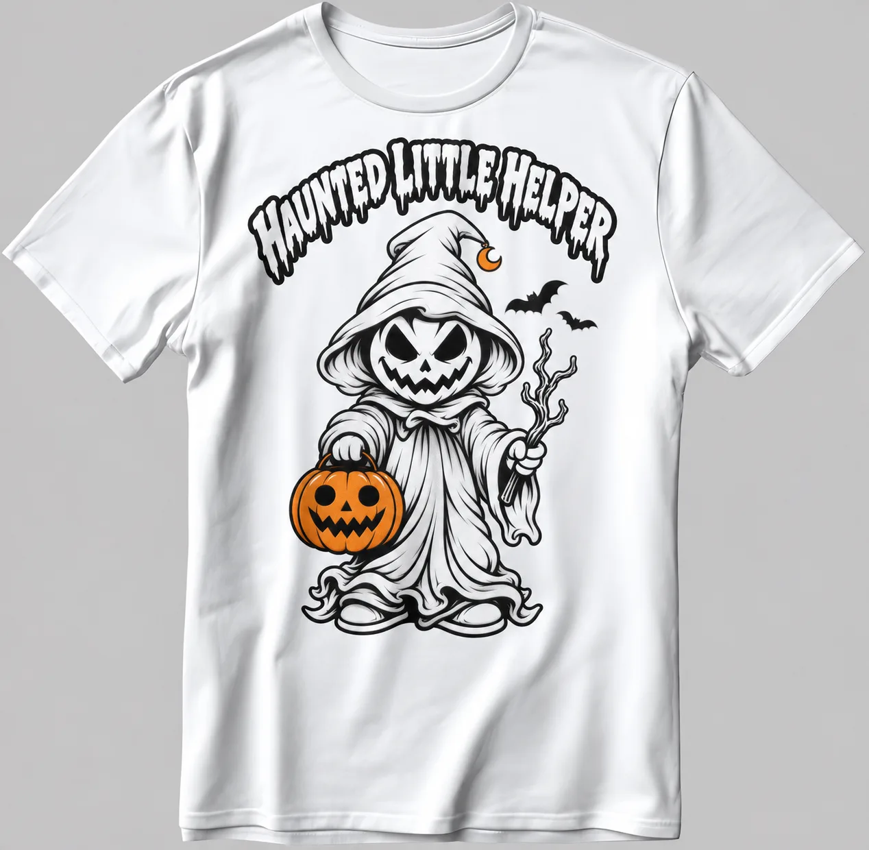 Ghost Halloween T-Shirt | Unisex Cotton Tee V051