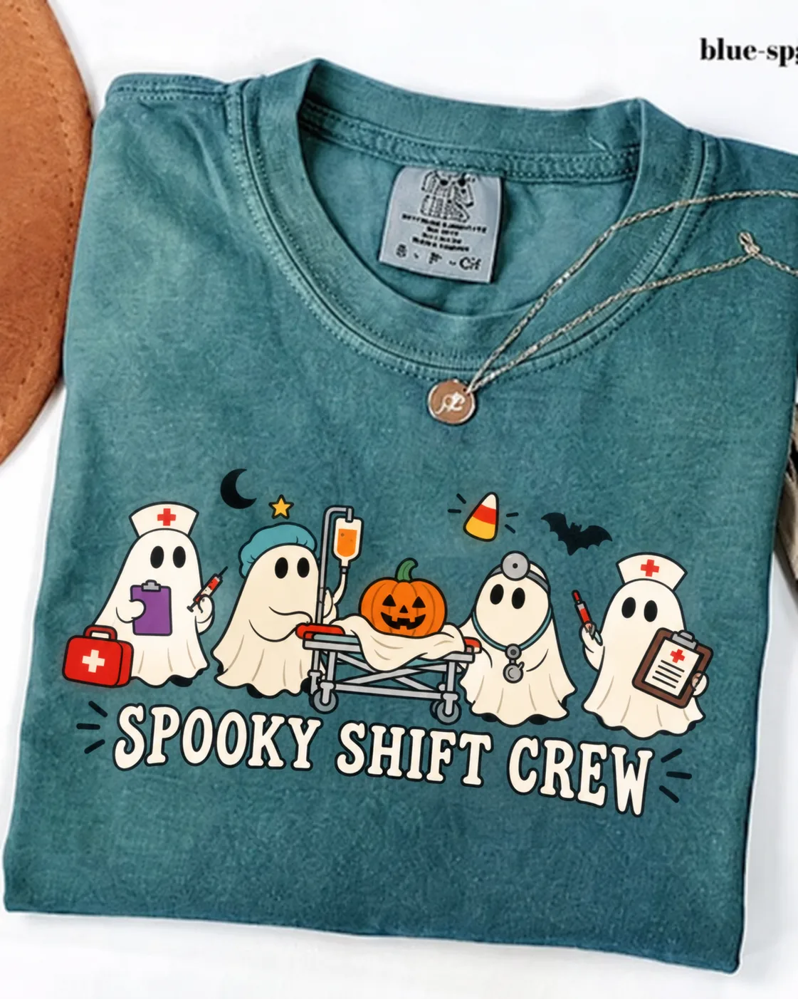 Trick or Trauma Nurse Shirt, Spooky Halloween Nurse Tee, ER Nurse Gift, Healthcare Worker Halloween, Ghost Nurse Comfort Colors
